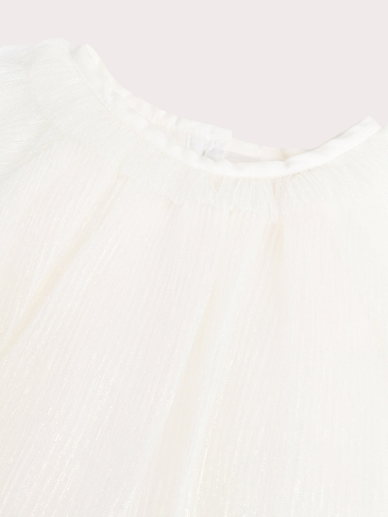 Robe blanche pour bébé fille