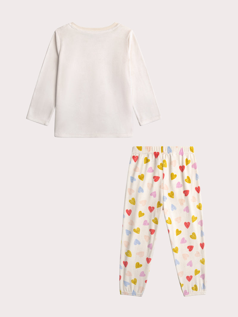 Pyjama coeur pour enfant fille