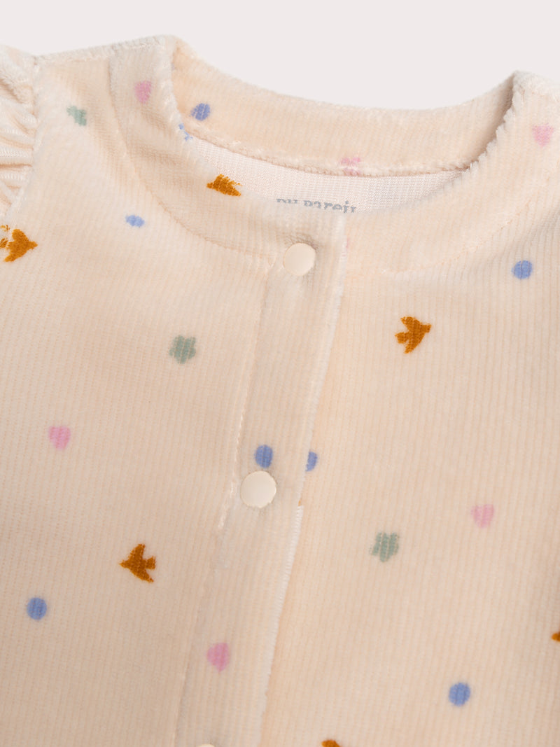 Grenouillère fantaisie pour bébé fille