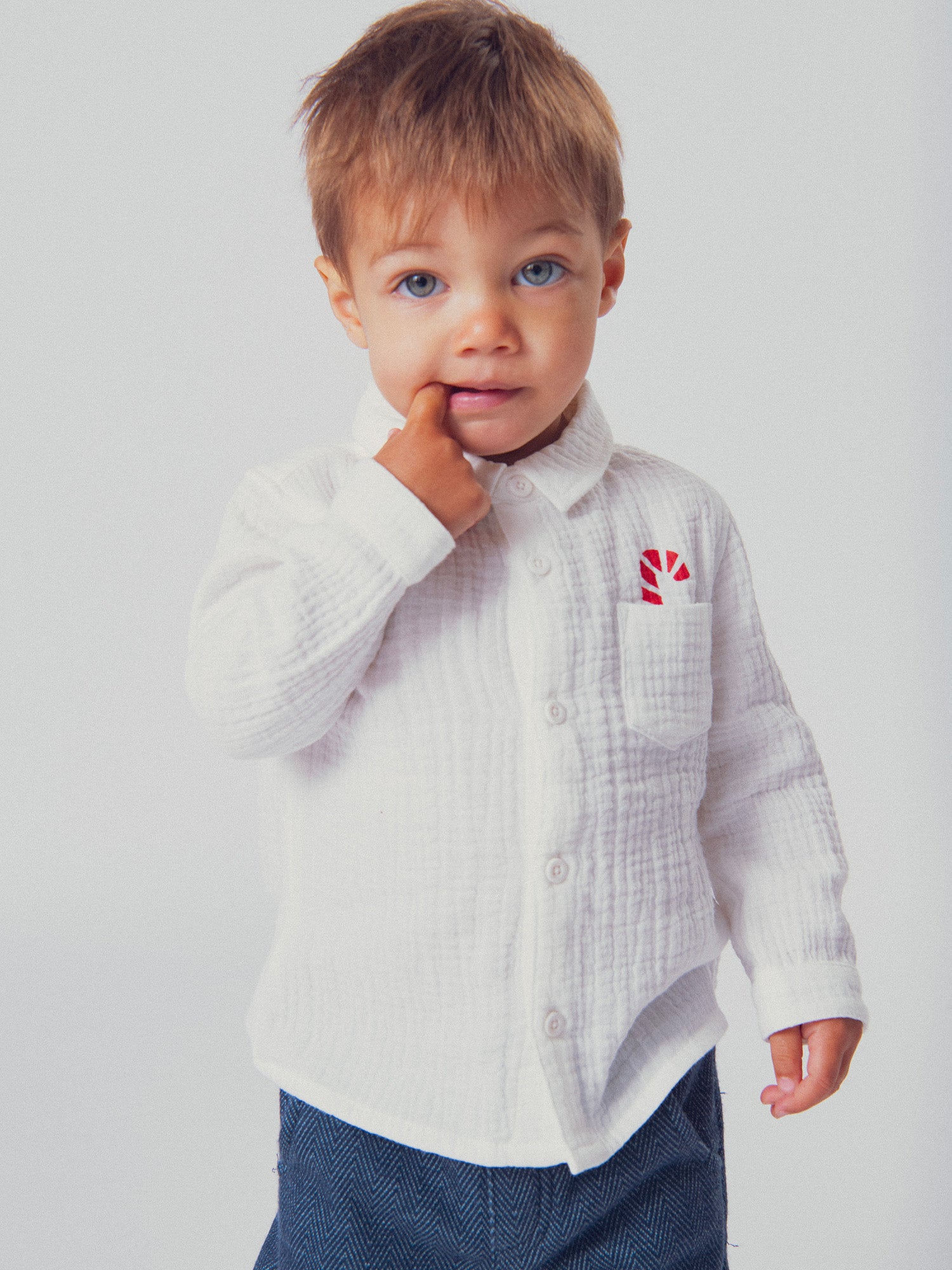 Chemise blanche pour bébé garçon