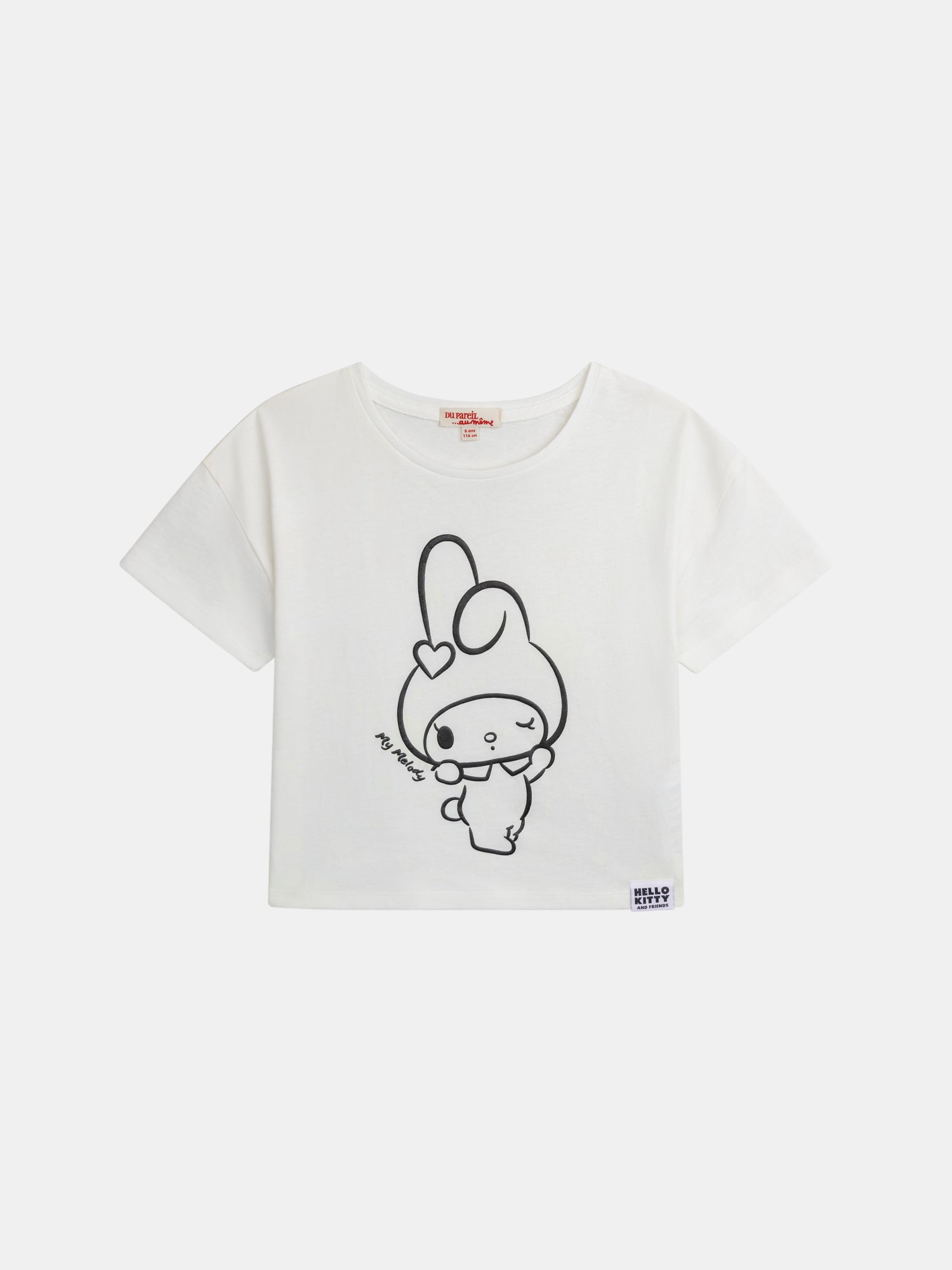 T-shirt blanc à imprimé photochronique