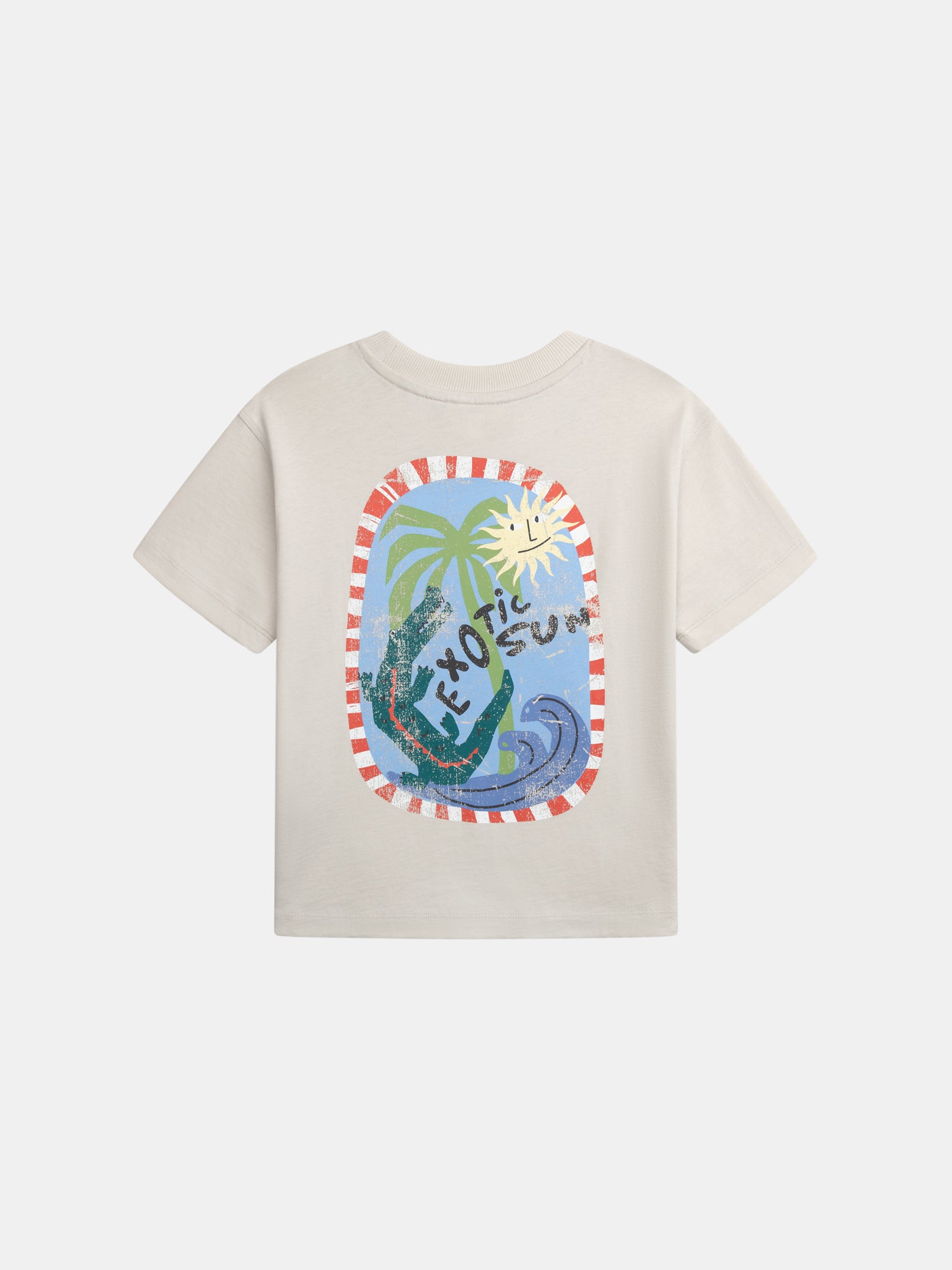 T-shirt beige animation exotic sun pour garçon