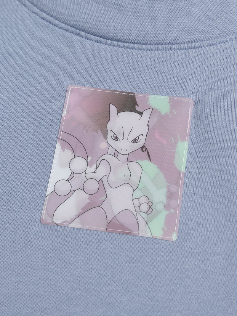 Sweat bleu badge Pokémon Mewtwo