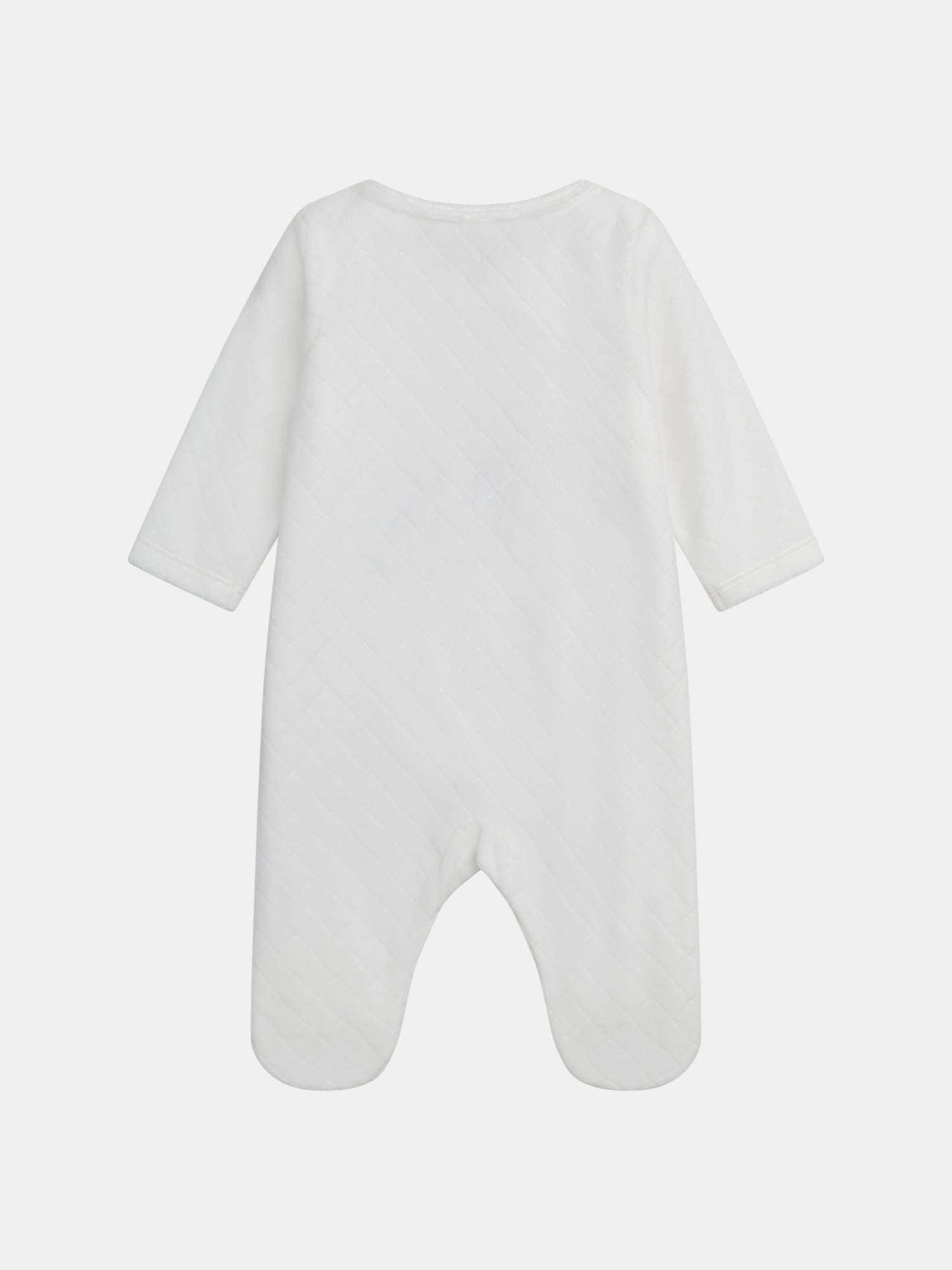 Grenouillère naissance avec broderie colorée