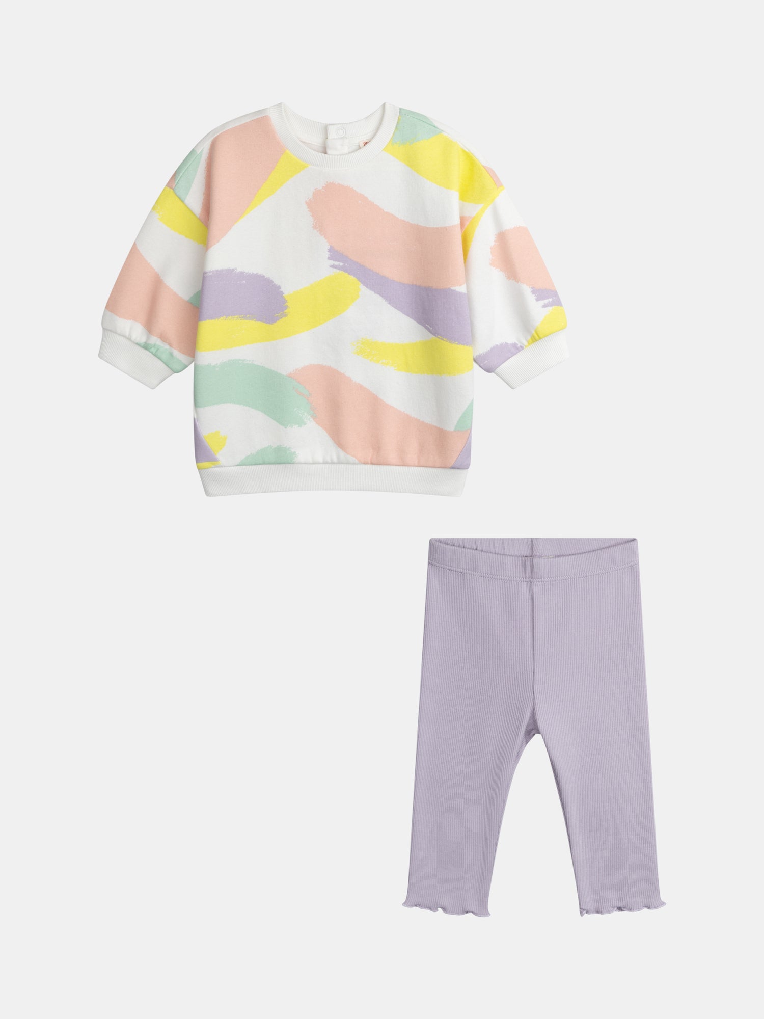 Ensemble imprimé coloré pour bébé fille