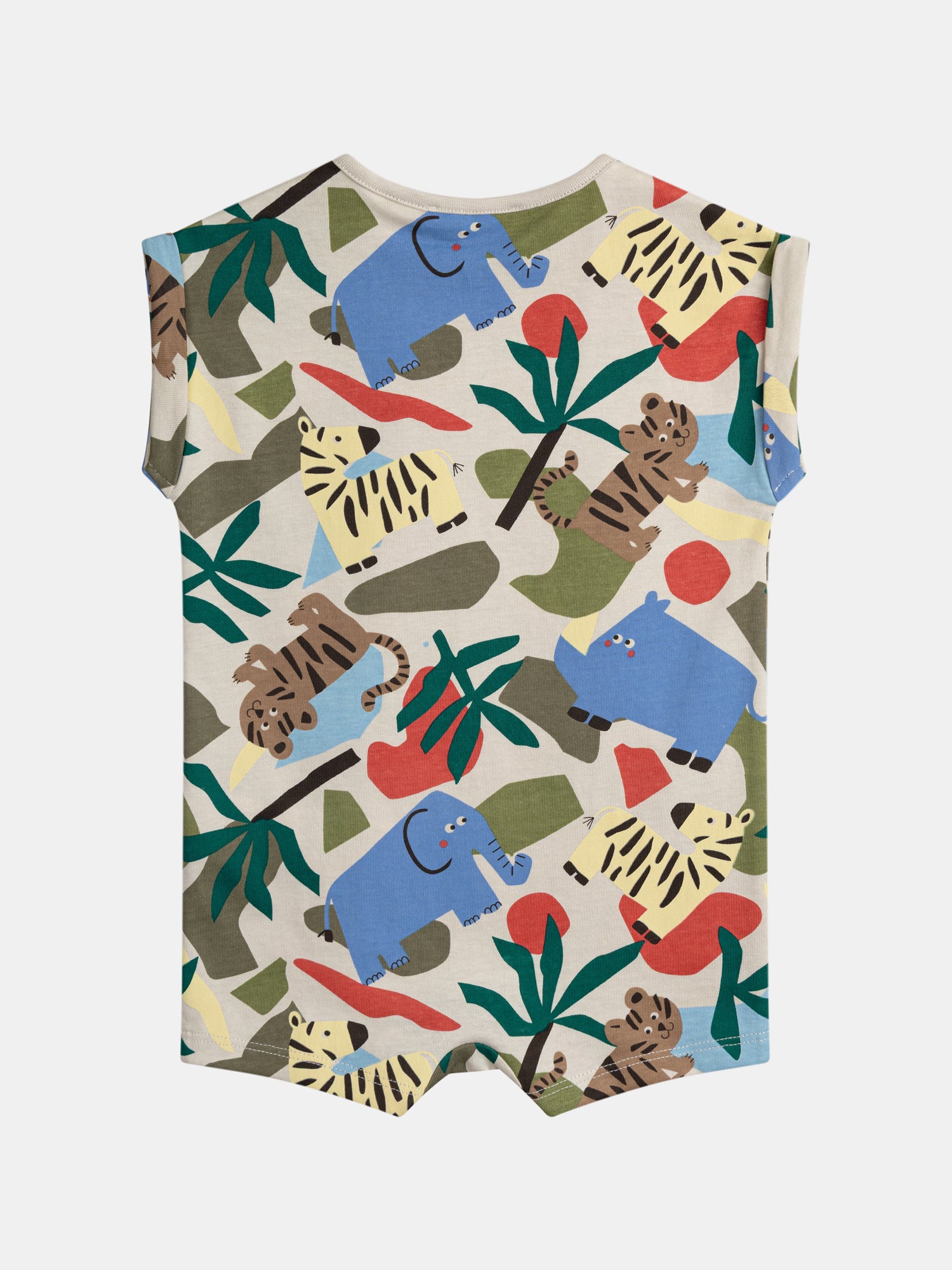 Combinaison multicolore à imprimé savane pour bébé garçon