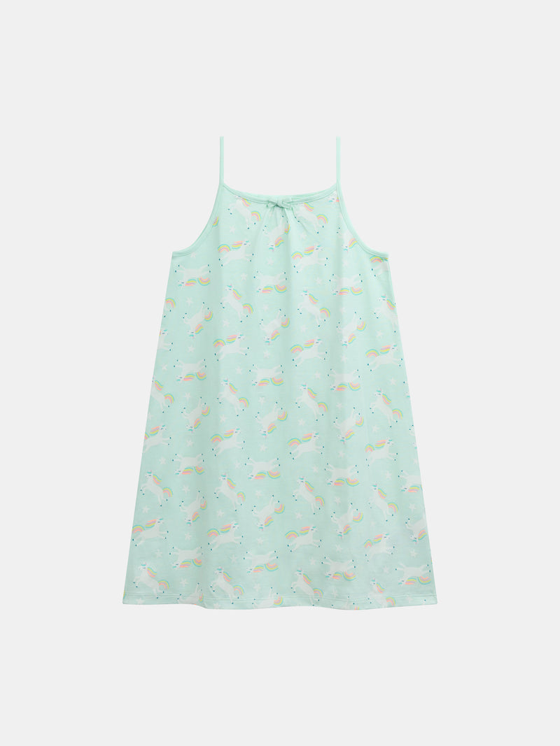 Robe de nuit phosphorescente imprimé "Licornes Magiques" pour enfant fille