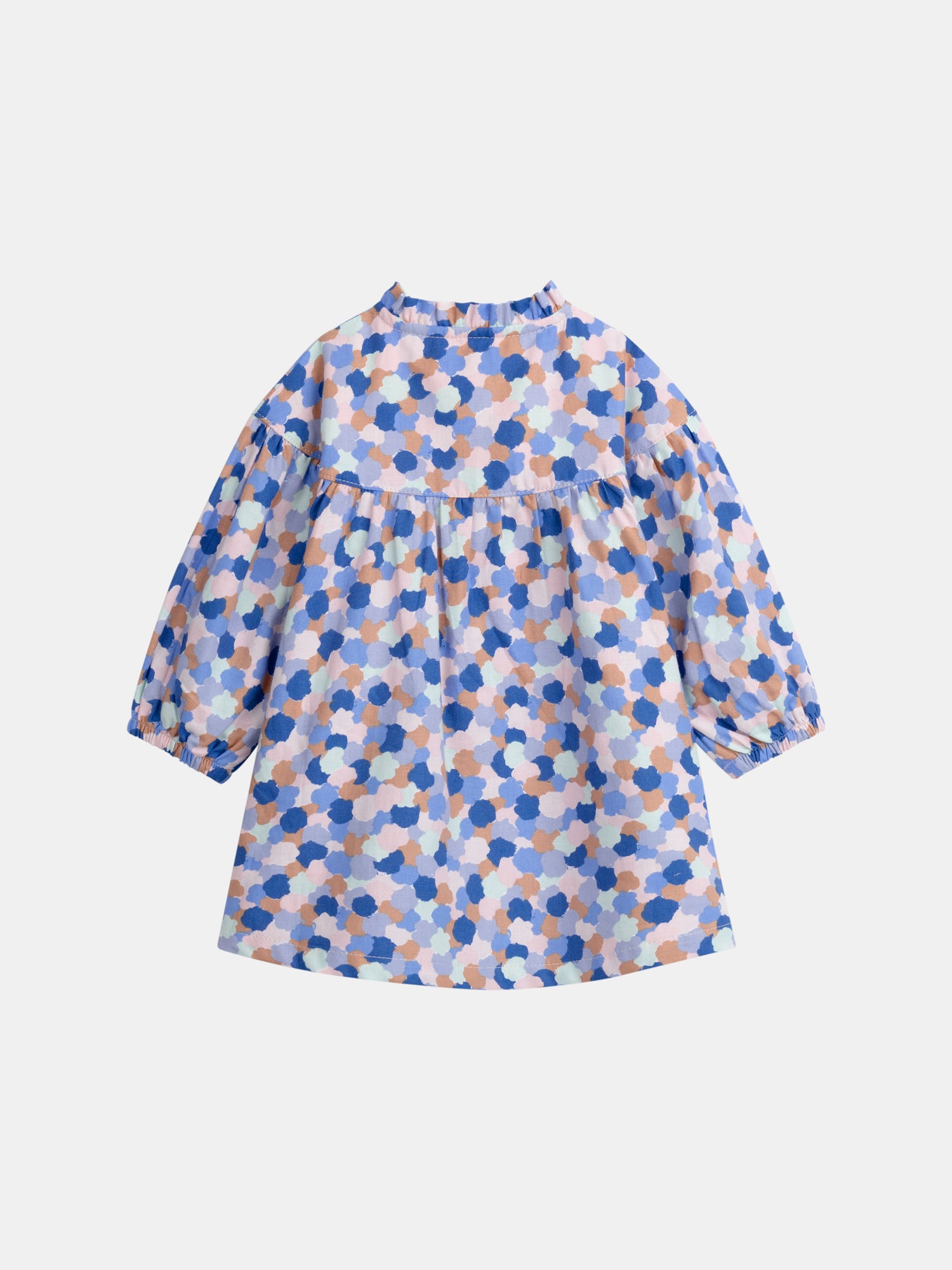 Robe imprimée à col volanté pour bébé fille