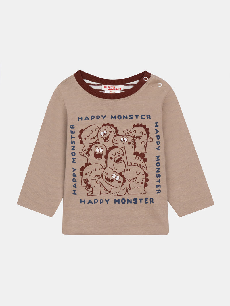 Tee Shirt Manches Longues Ecru