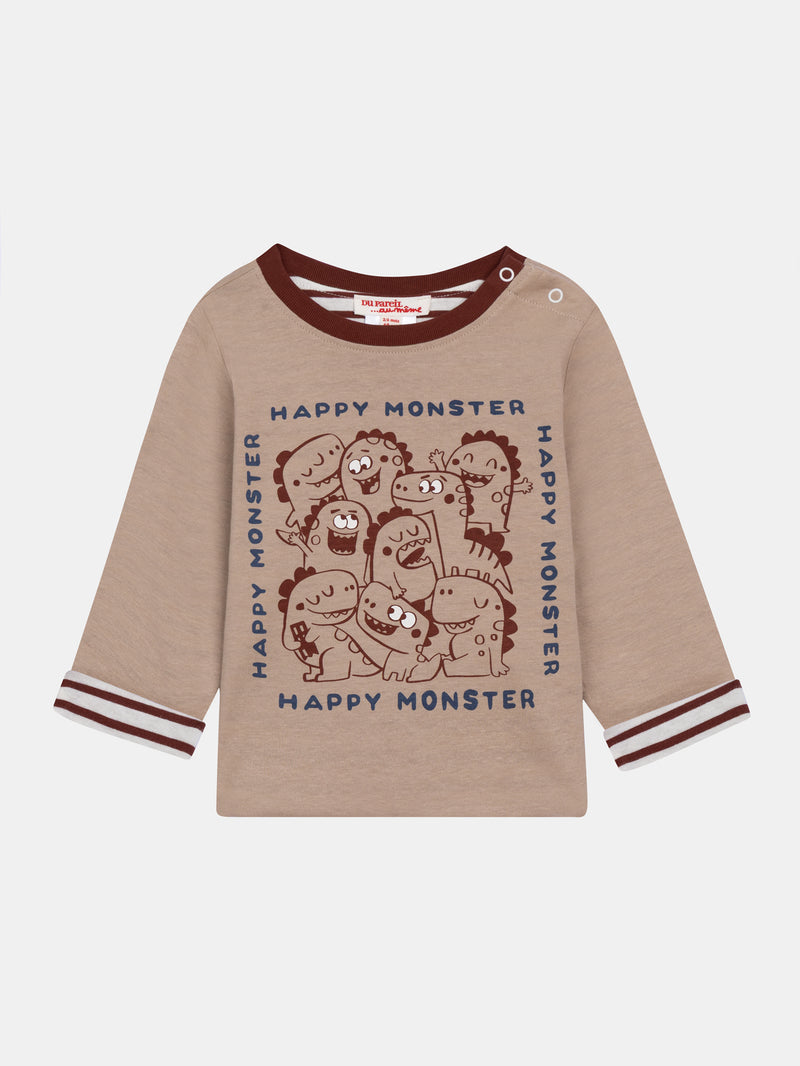 Tee Shirt Manches Longues Ecru