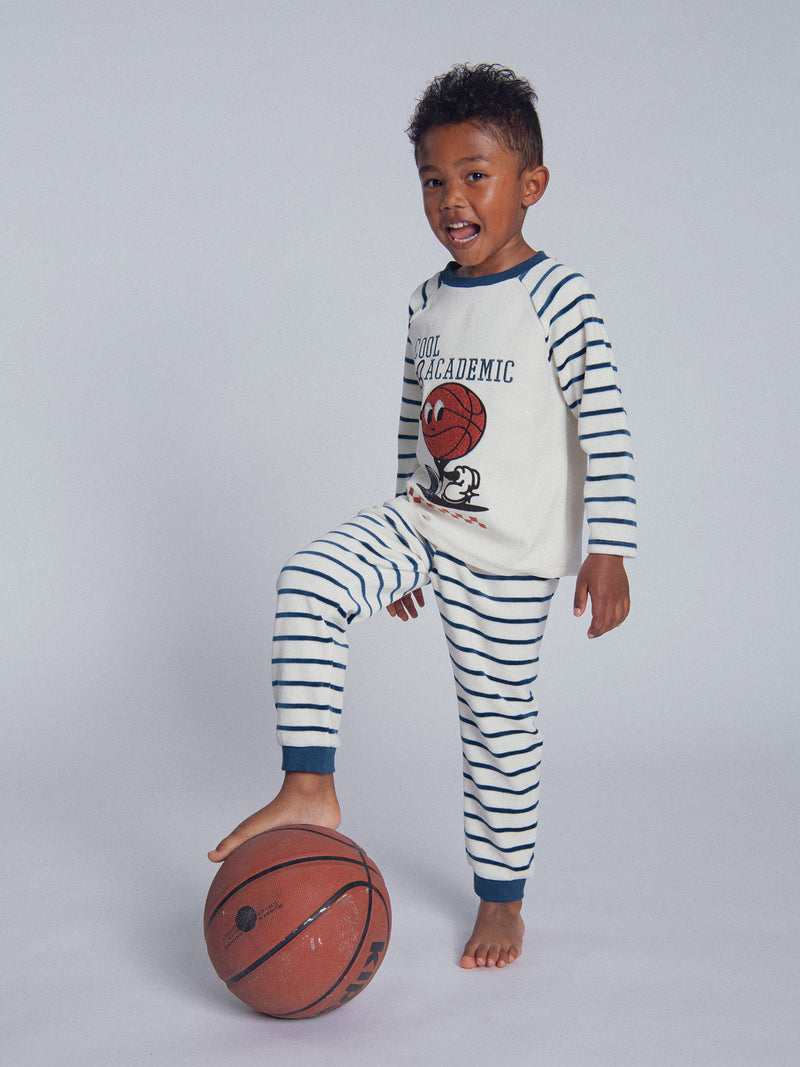 Pyjama 2 pièces en velours phosphorescent "Cool Academic " pour enfant garçon