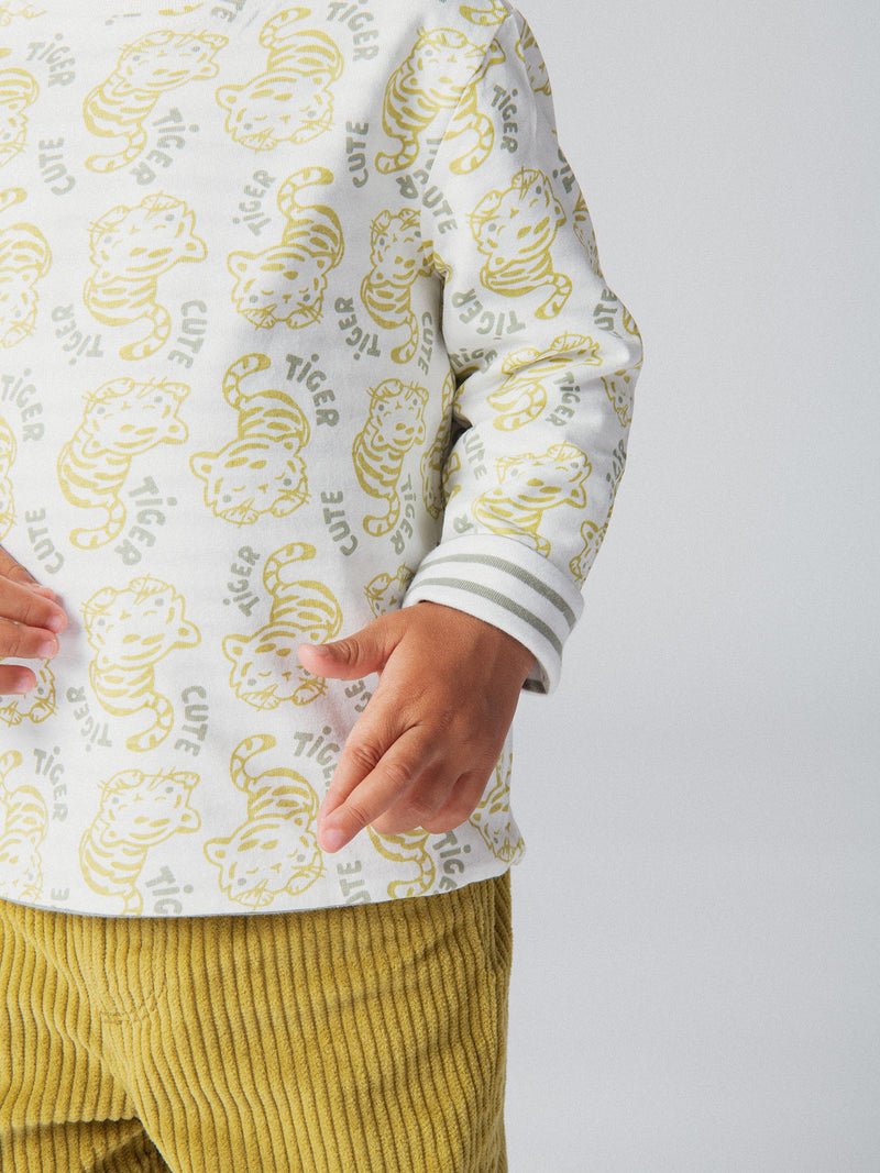 Tee-shirt réversible "Cute Tiger" pour bébé garçon