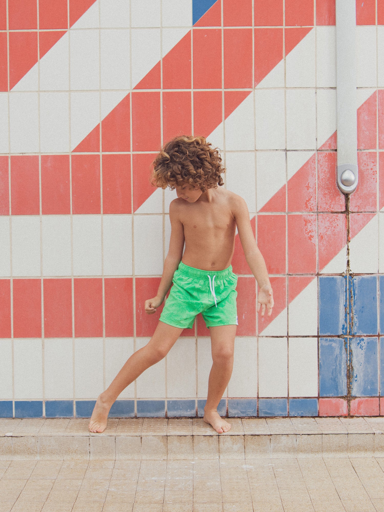 Short de bain imprimé réactif à l'eau pour garçon