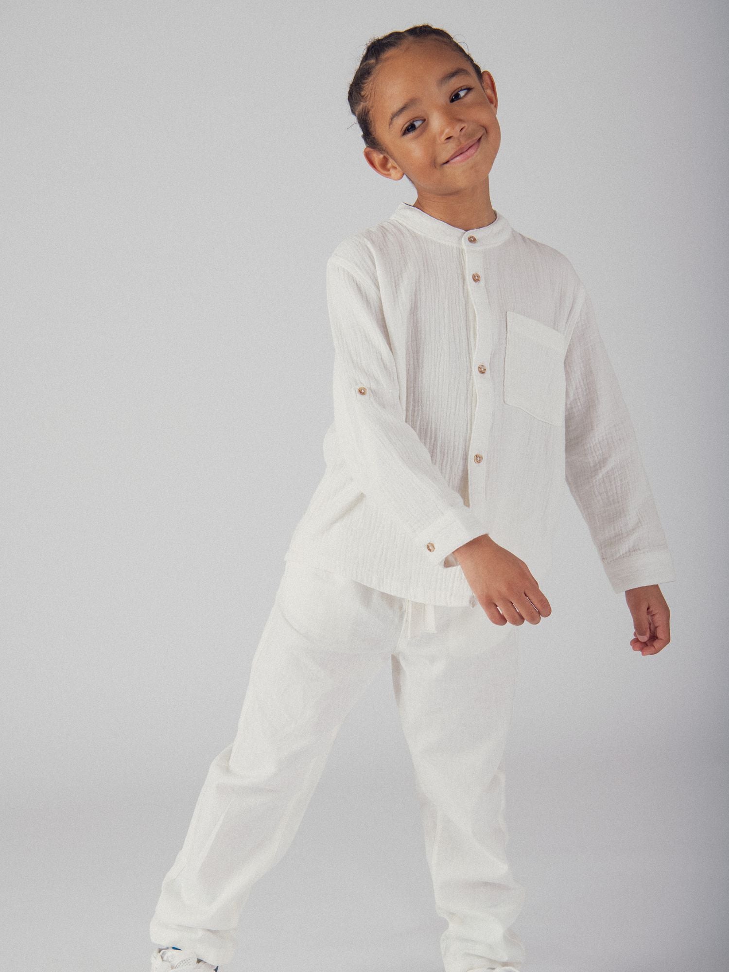 Pantalon écru à poches pour garçon