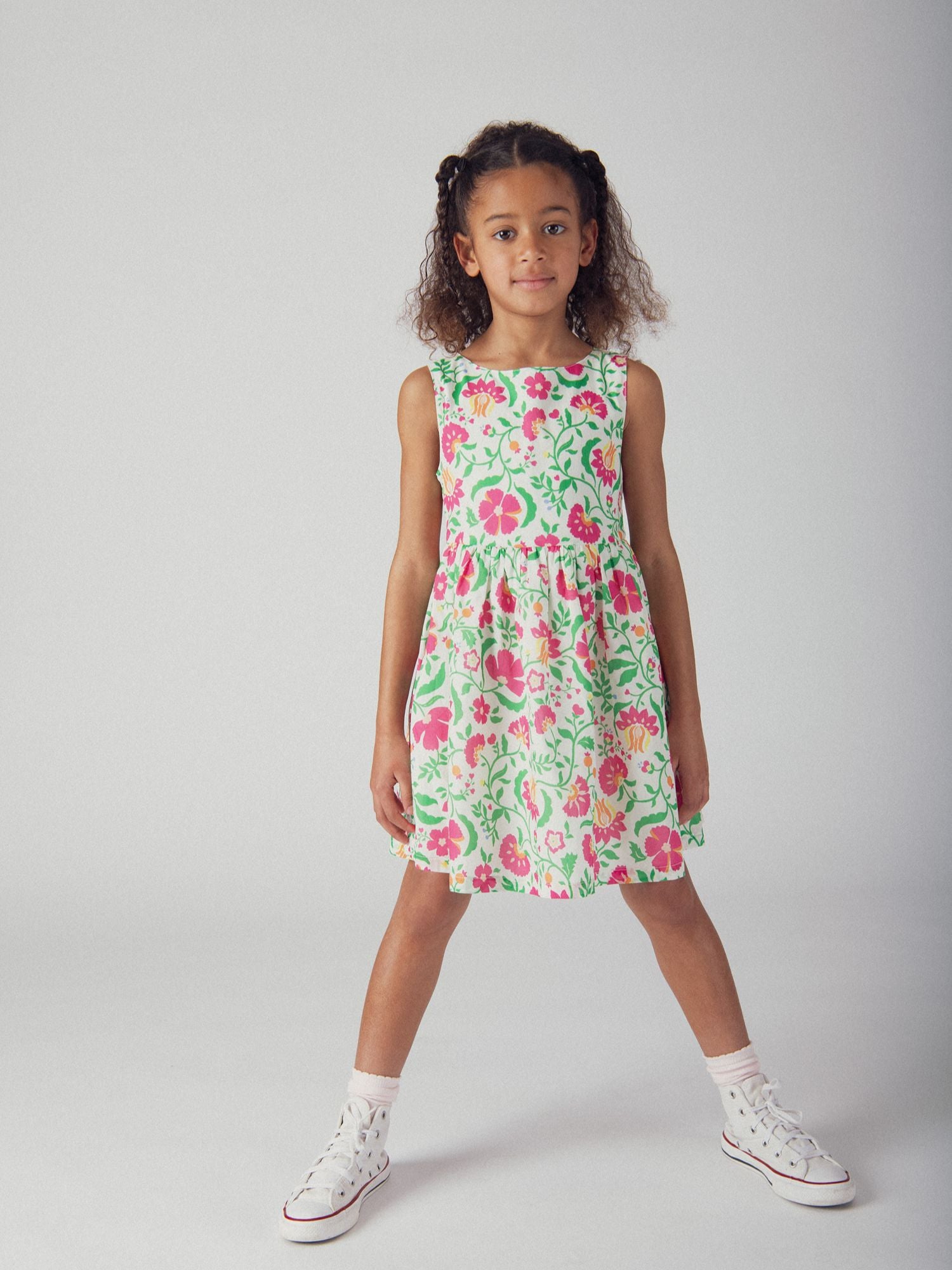 Robe imprimée floral pour fille