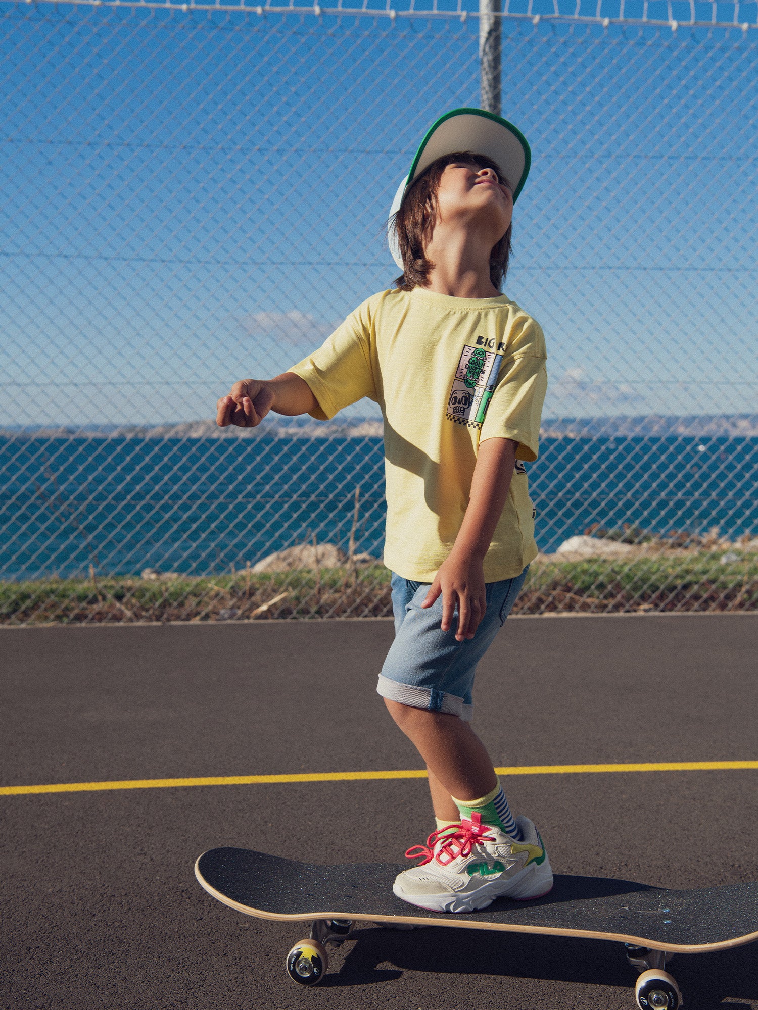 Bermuda en denim bleu pour garçon