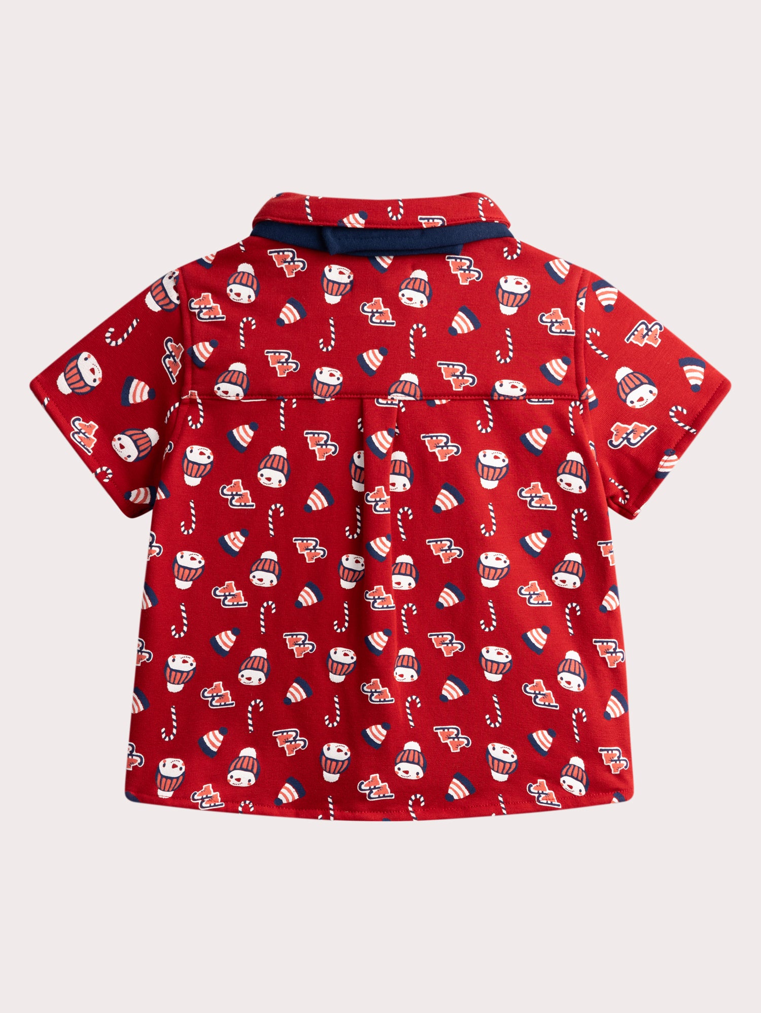 Chemise manches courtes à imprimé hivernal pour bébé garçon