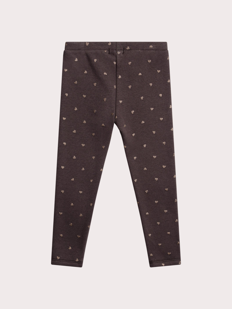 Legging  imprimé coeur pailleté