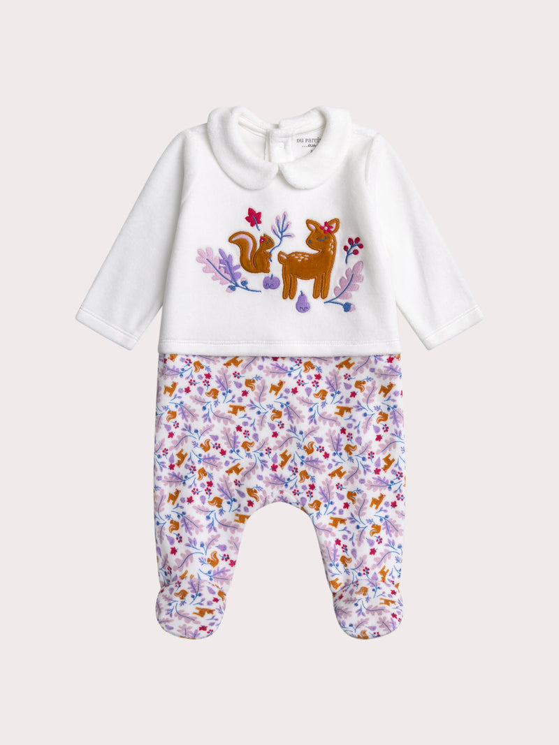 Grenouillere automne pour bébé fille