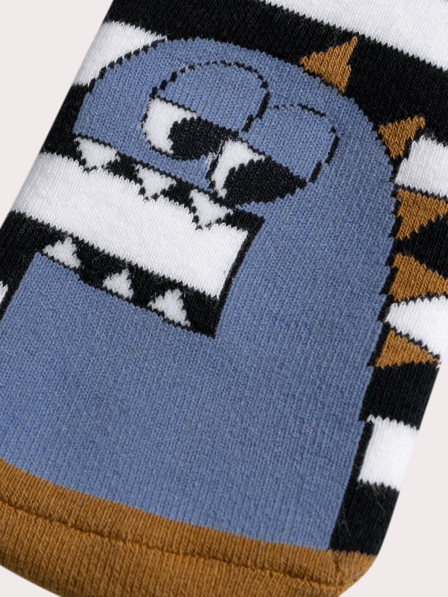 Chaussettes chaudes & antidérantes rayées pour garçon