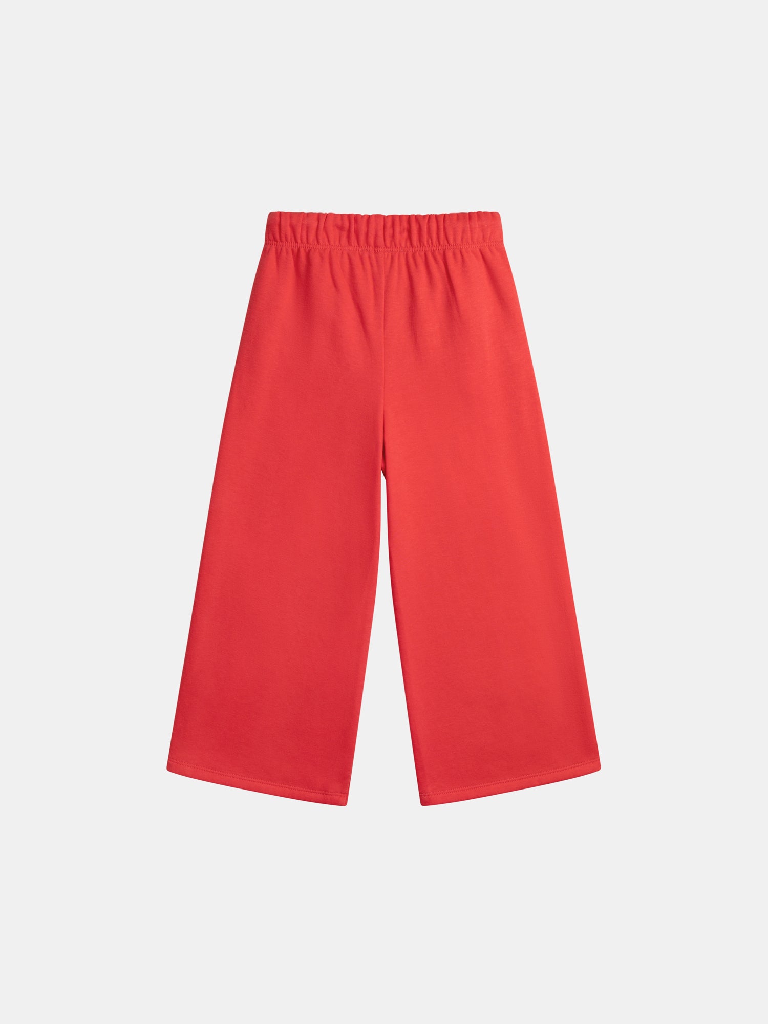Pantalon rouge en molleton à bandes colorées pour fille