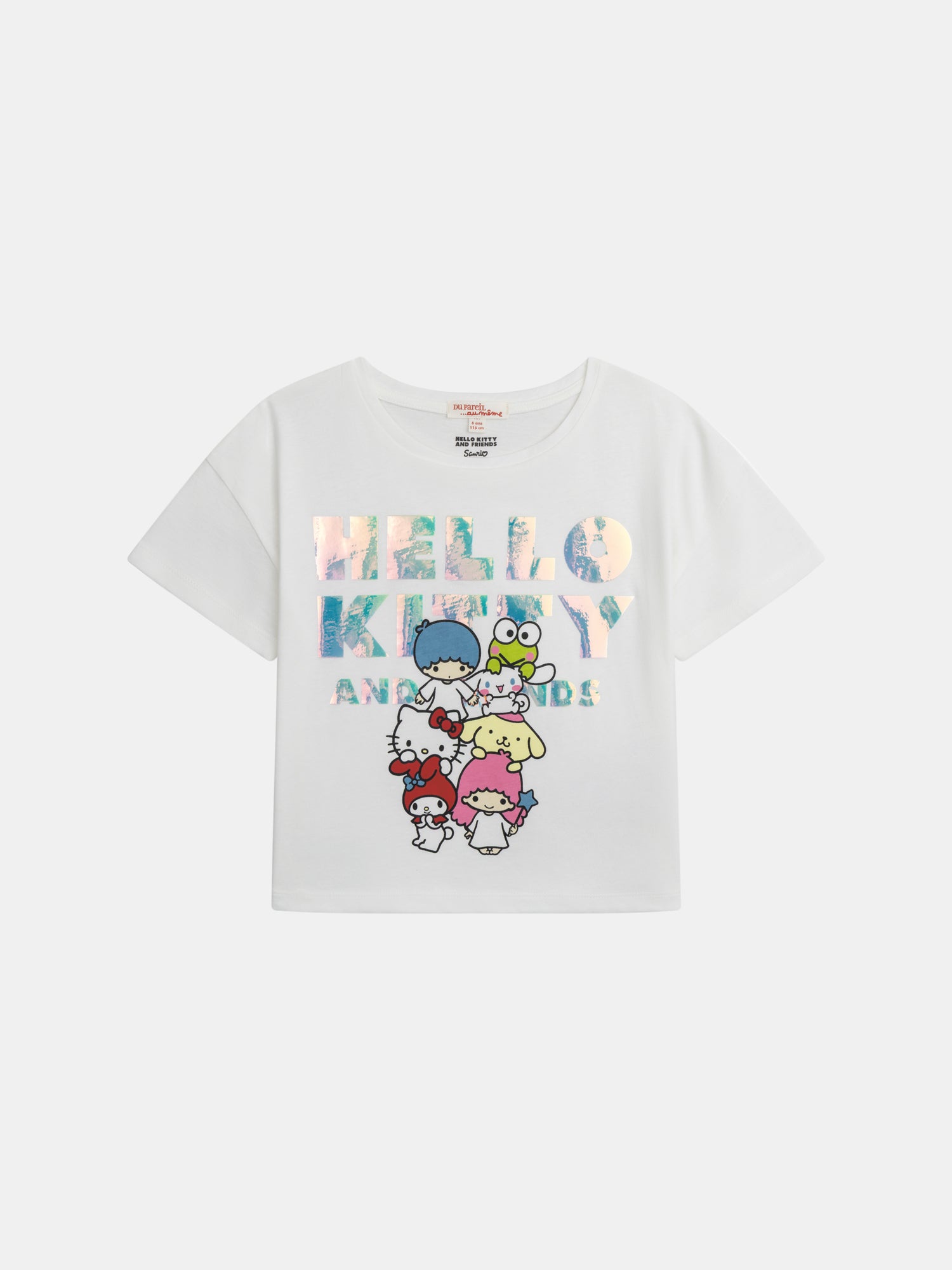 T-shirt blanc Hello Kitty et ses amis