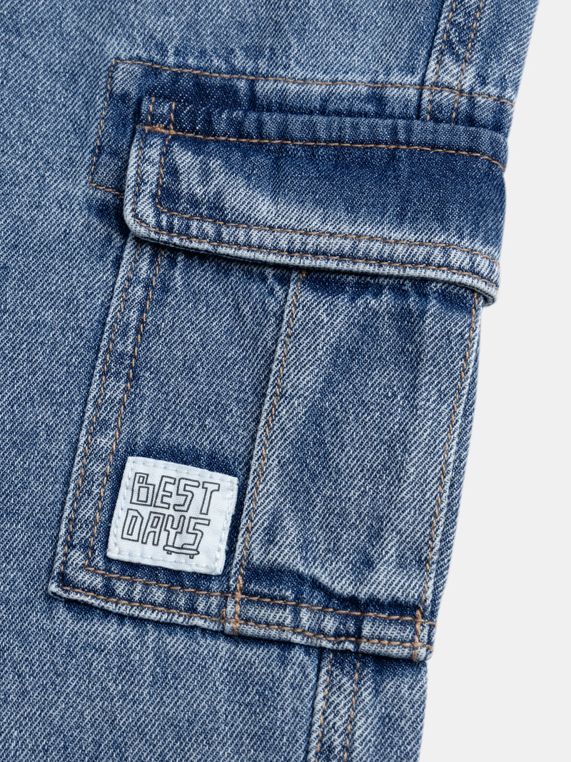Pantalon cargo en denim pour garçon