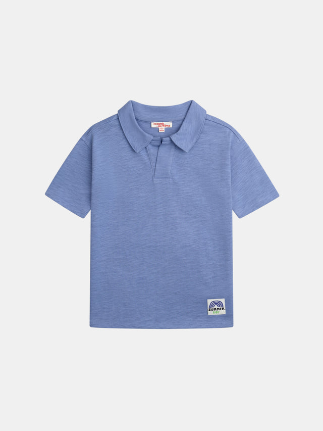 T-shirt bleu animation au dos pour garçon