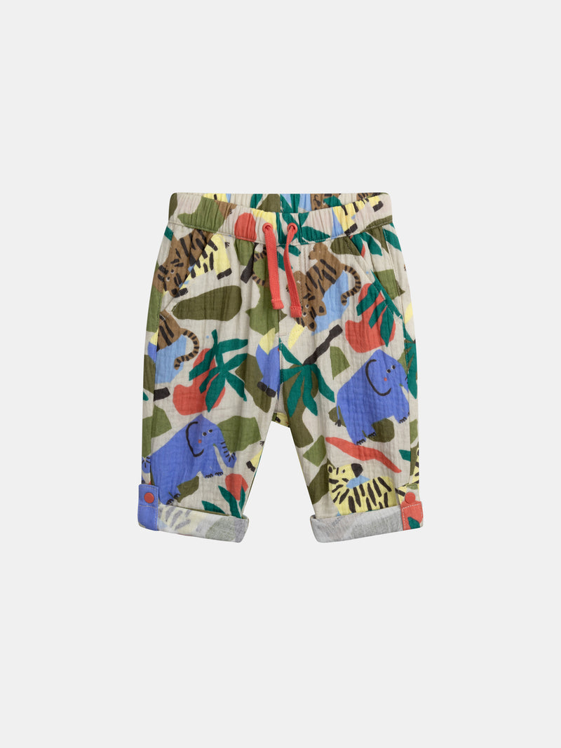 Pantalon à imprimé intégral Jungle pour bébé garçon
