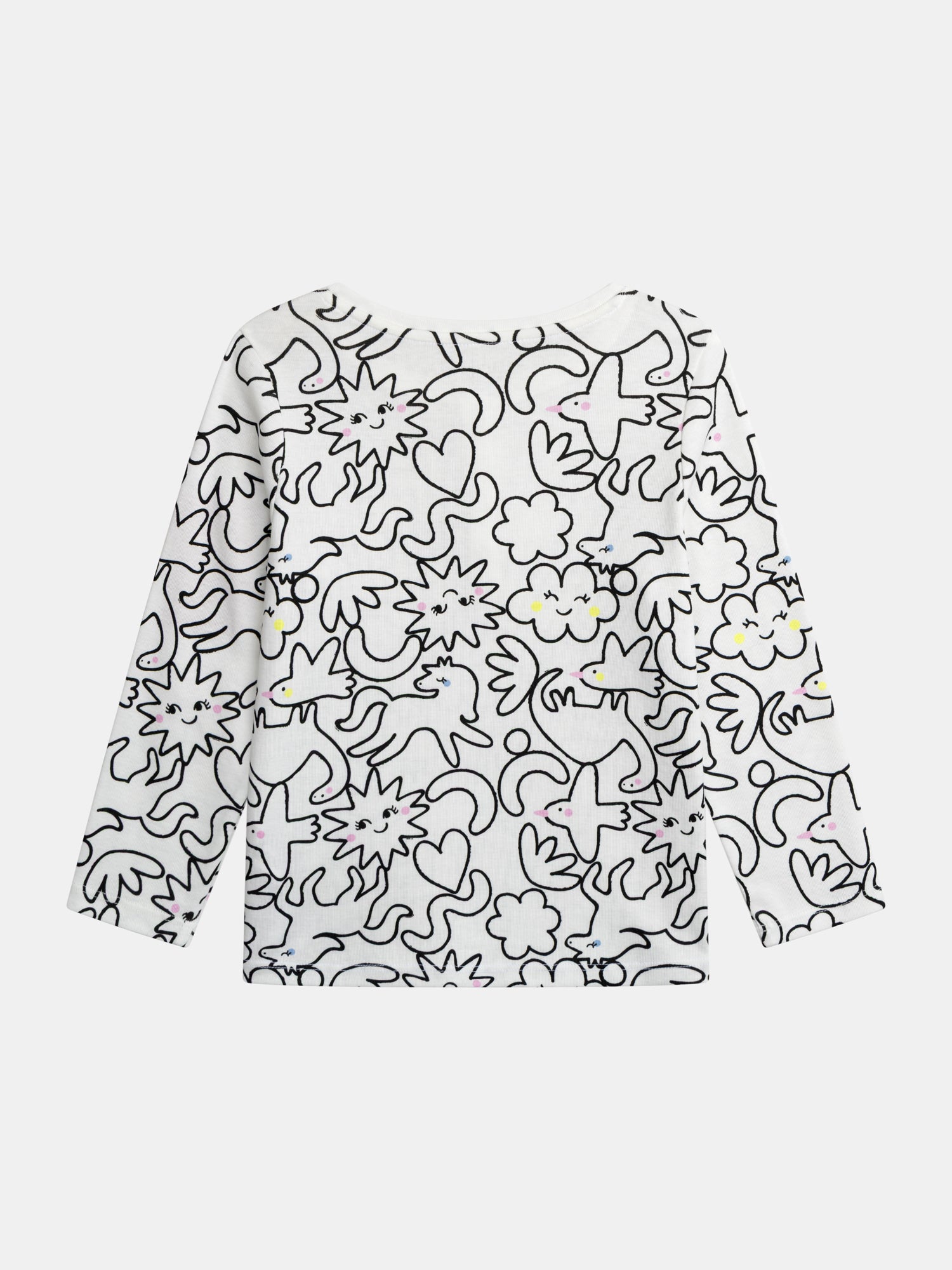 Pyjama écru long avec imprimé intégral "DREAM" pour enfant fille