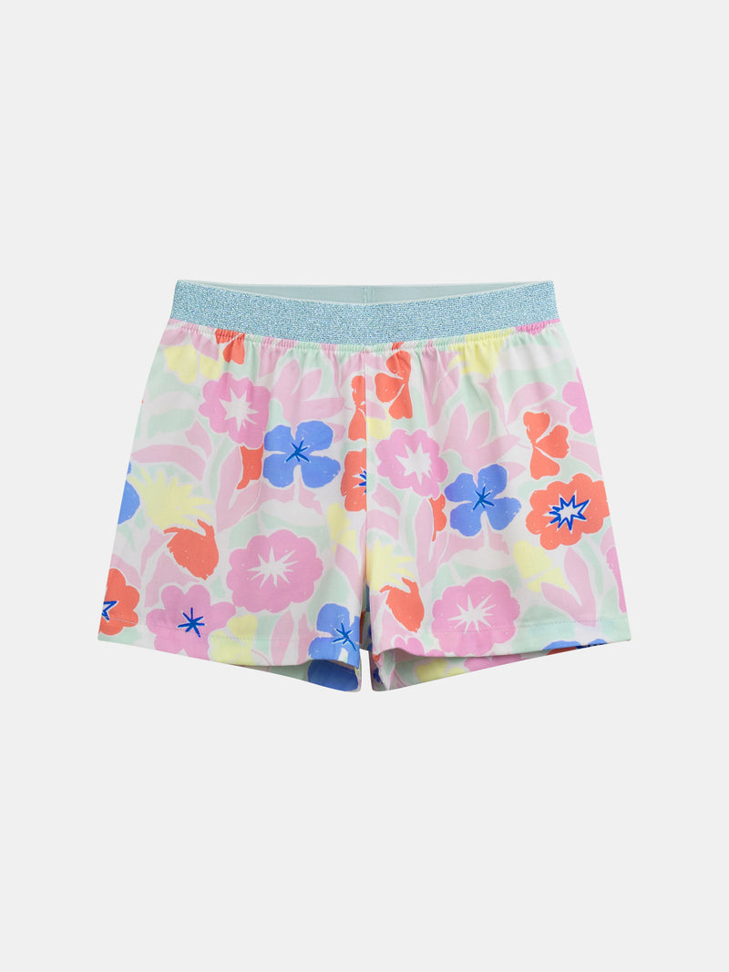 Pyjama court phosphorescent imprimé "Exotic Mood" pour enfant fille