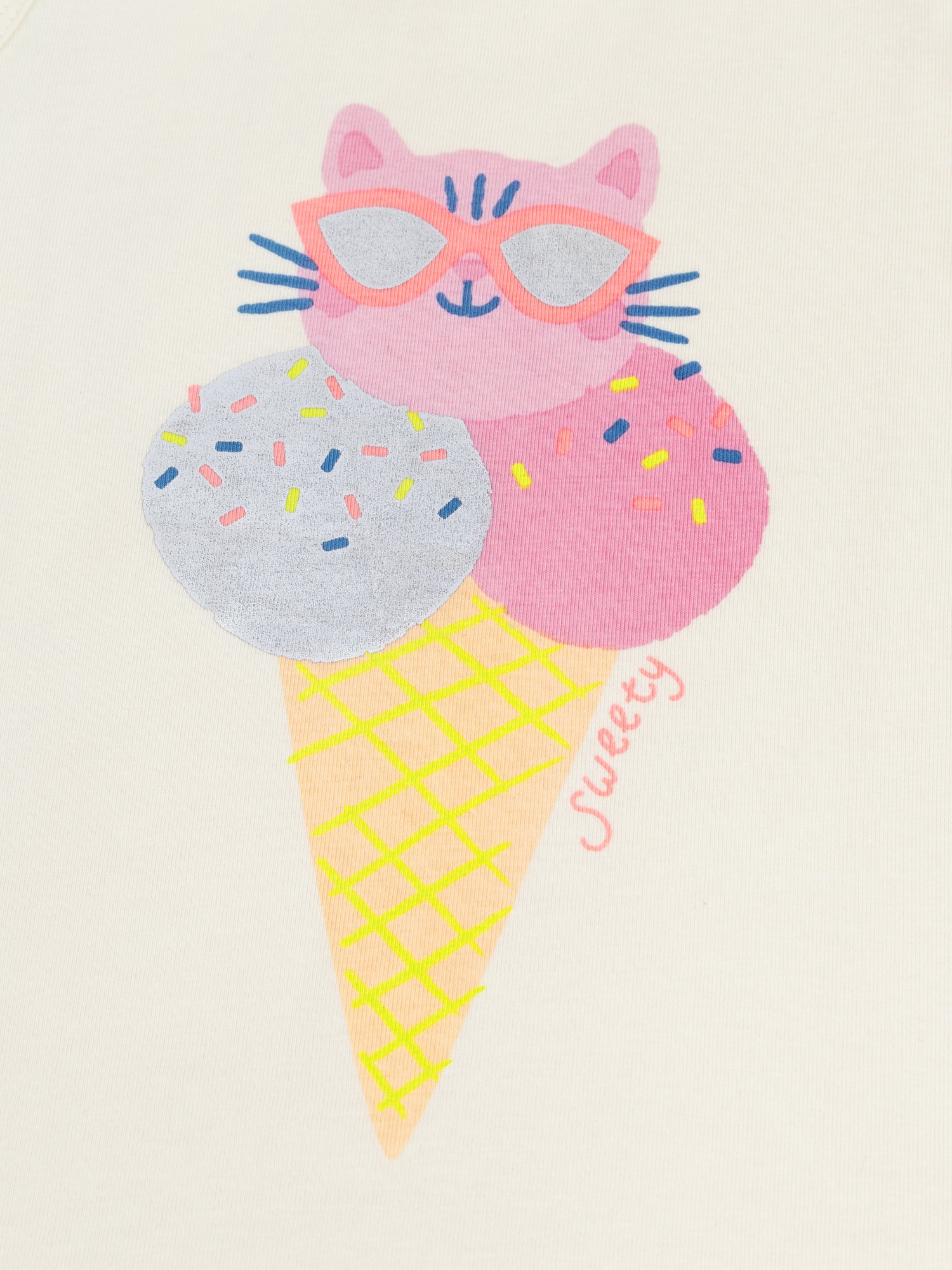 Pyjama débardeur avec imprimé "Ice Cream Cat" pour enfant fille