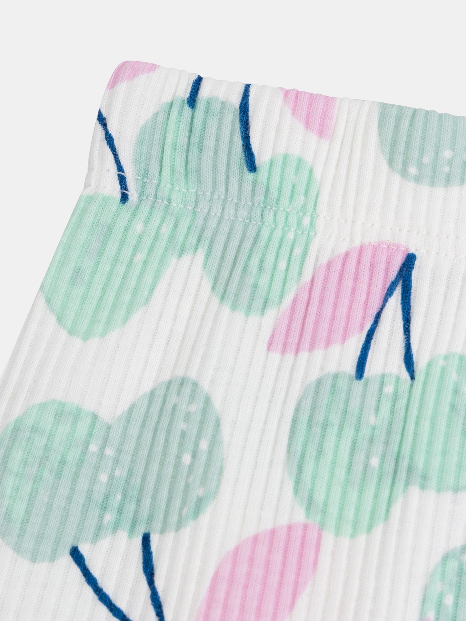 Pyjama court débardeur à imprimé "Cerises Pastel" pour enfant fille