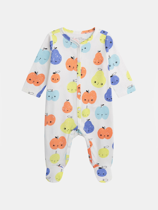 Grenouillère à motifs fruits pour bébé garçon