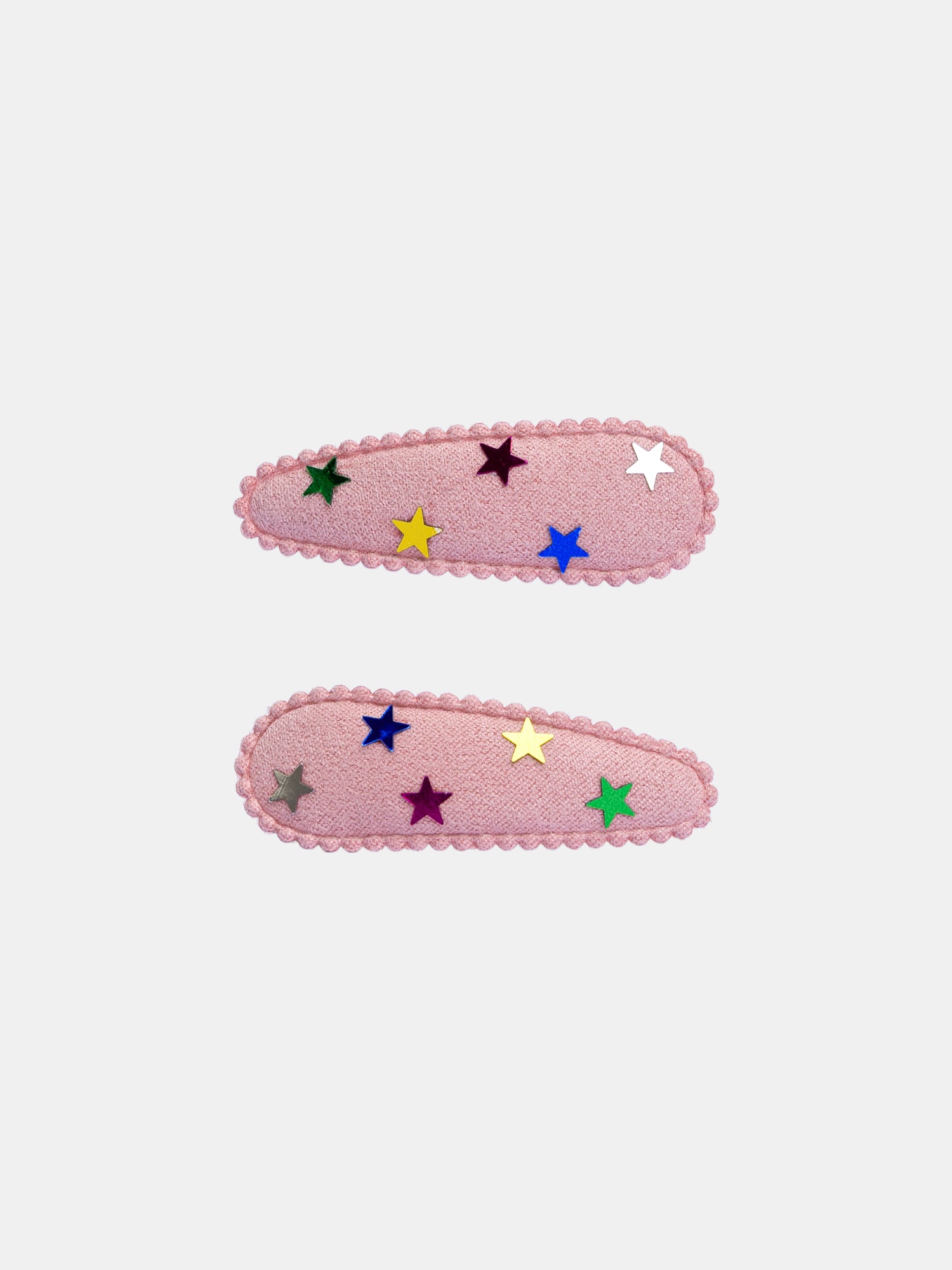 Lot de 2 barrettes rose étoiles pour fille