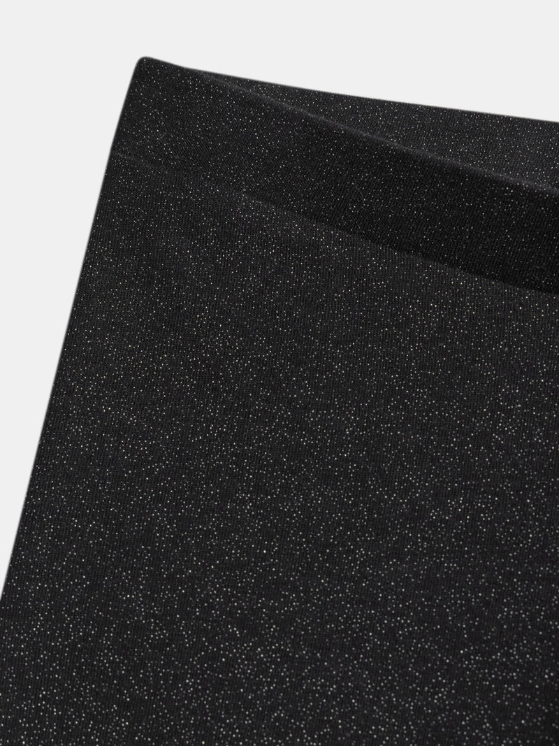 Legging gris foncé pailleté pour fille