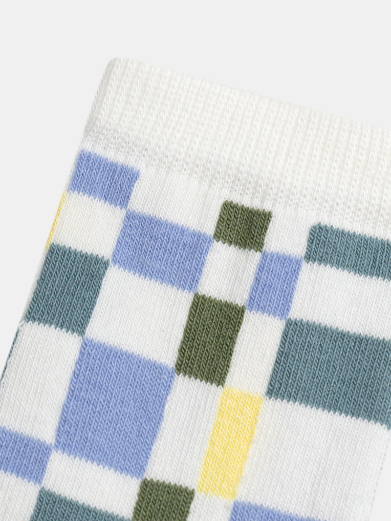Chaussettes à motif carreaux pour garçon