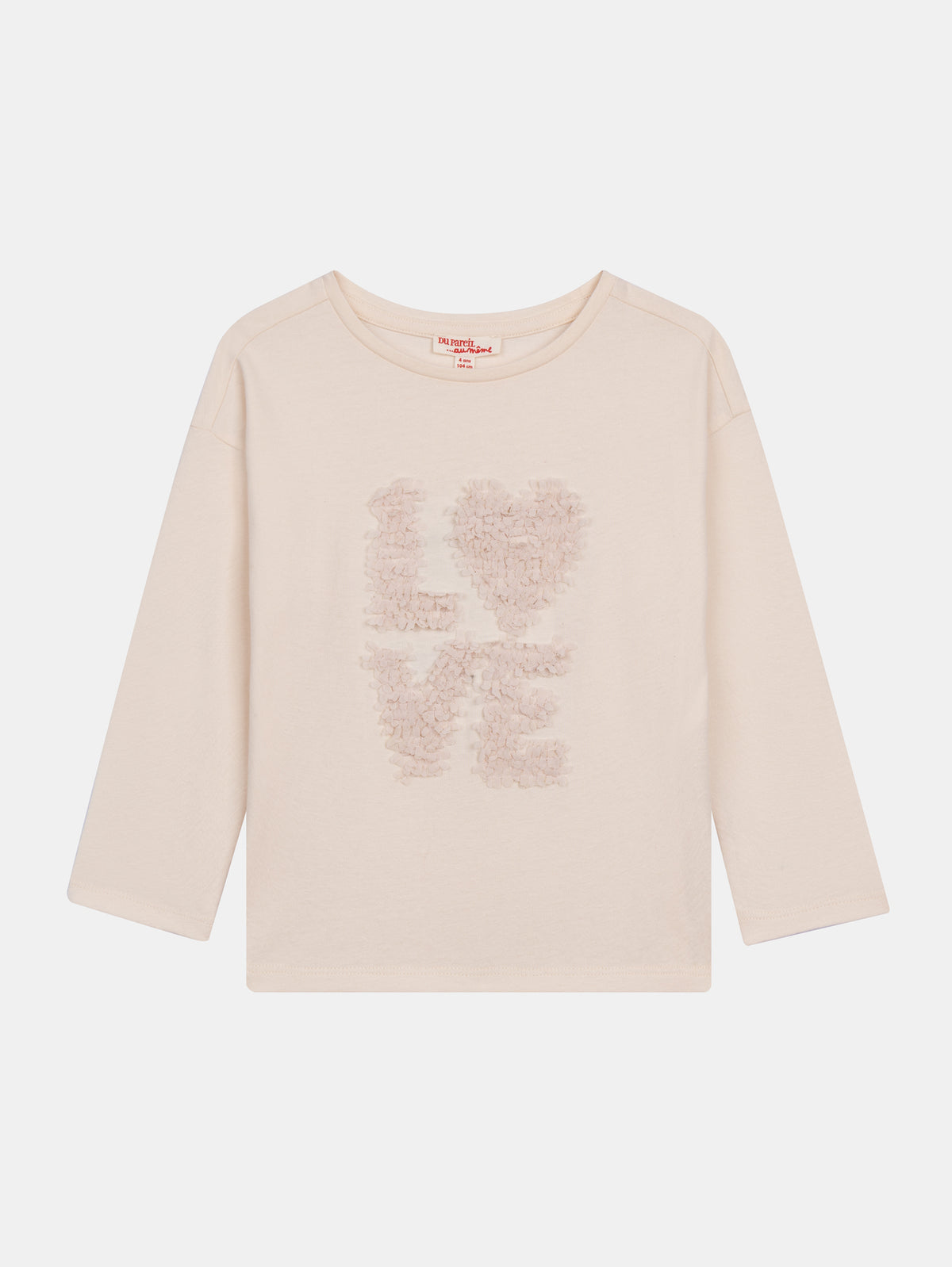 Tee Shirt Manches Longues Ecru