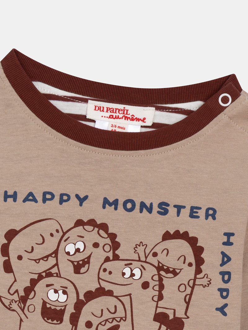 Tee Shirt Manches Longues Ecru
