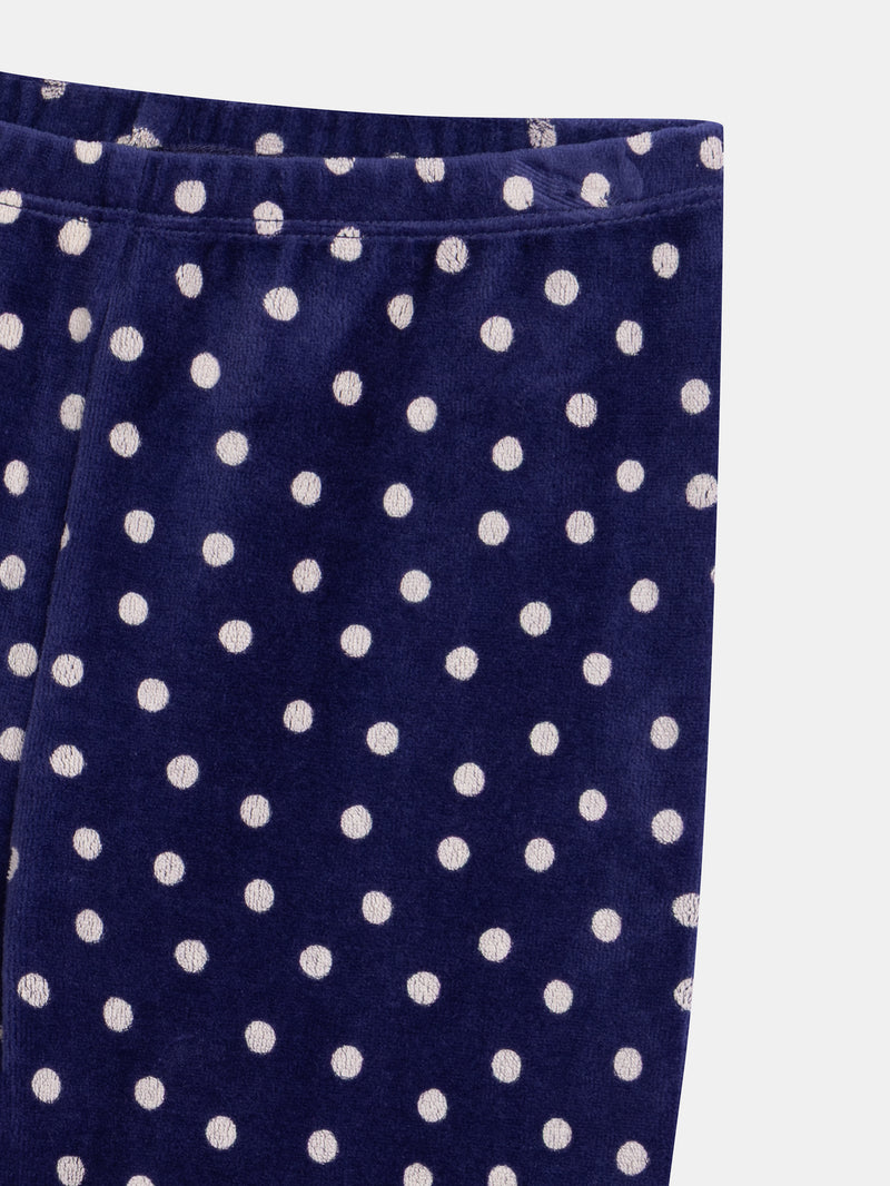 Pyjama bleu en velours "It's raining MAGIC" phosphorescents pour enfant fille