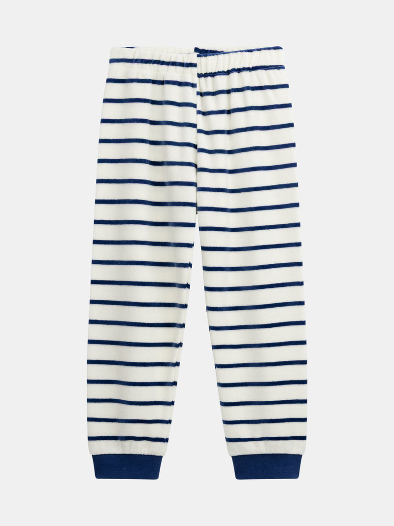 Pyjama 2 pièces en velours phosphorescent "Cool Academic " pour enfant garçon