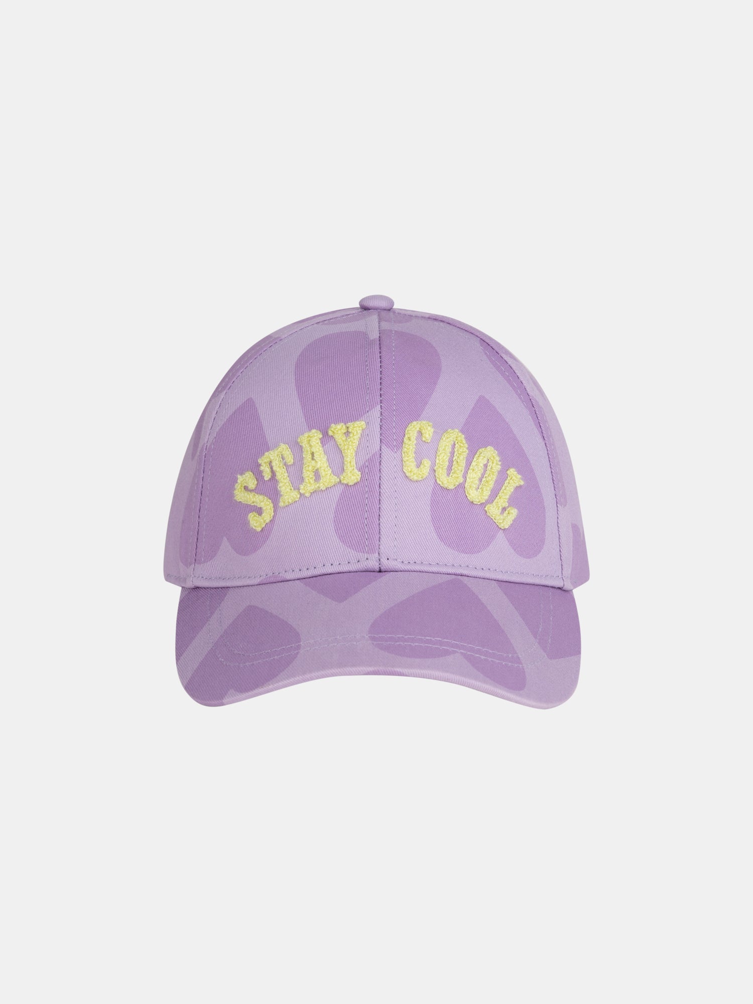 Casquette avec imprimé coeur et écriture pour fille