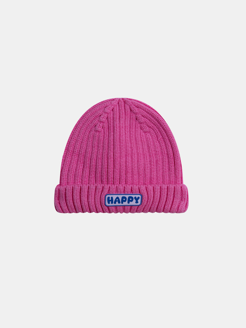 Bonnet rose pour fille