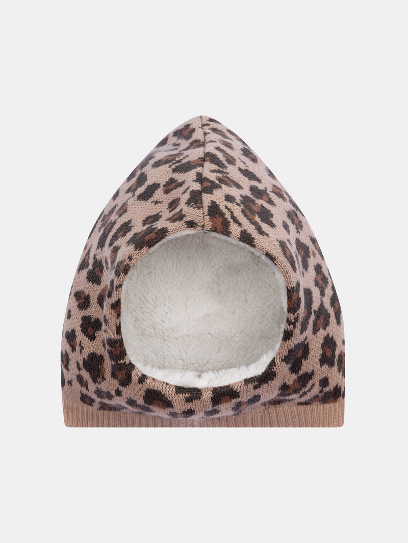Cagoule imprimé léopard pour bébé fille
