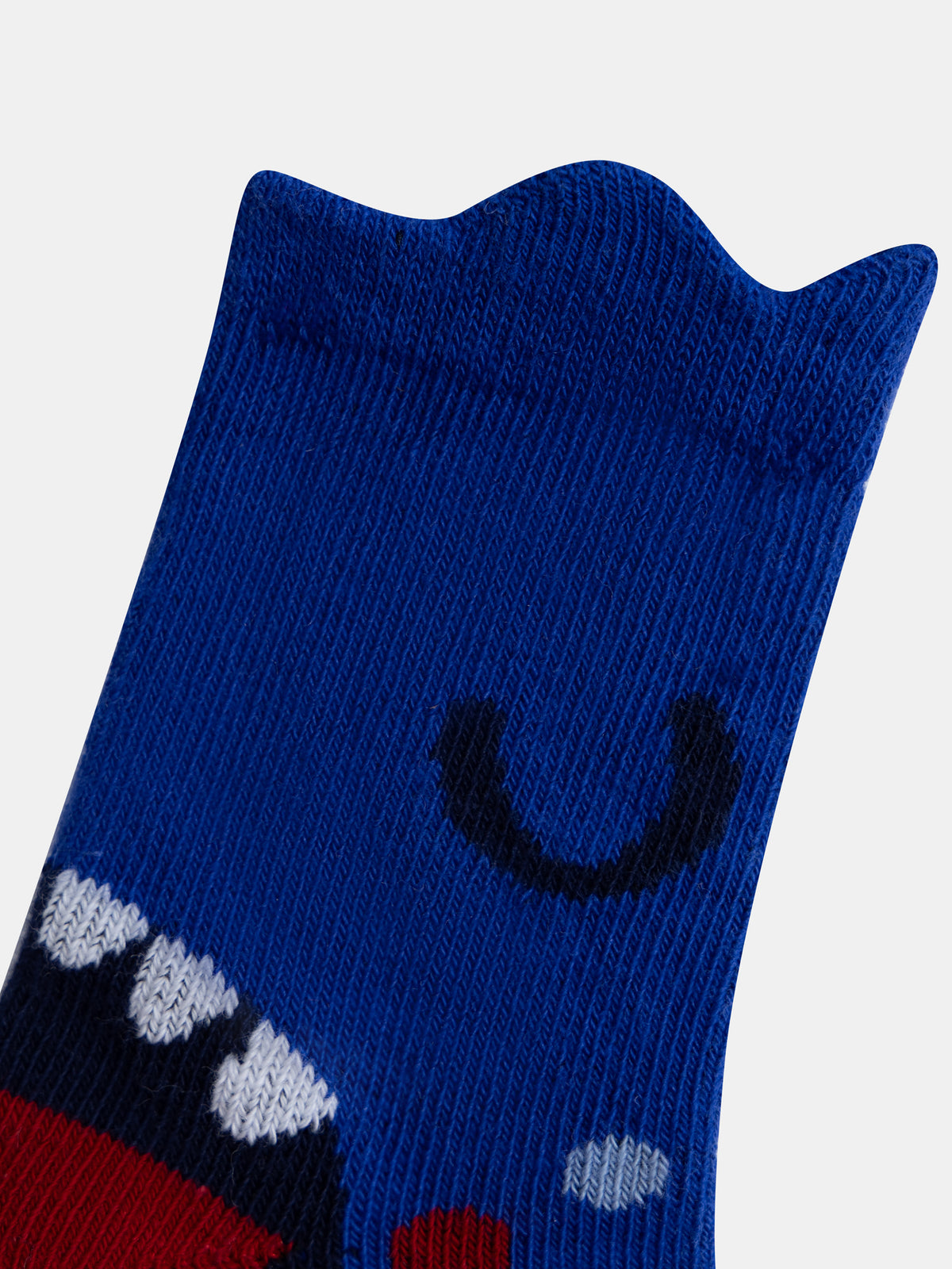 Chaussettes bleu animation dents de dinosaures bébé garçon