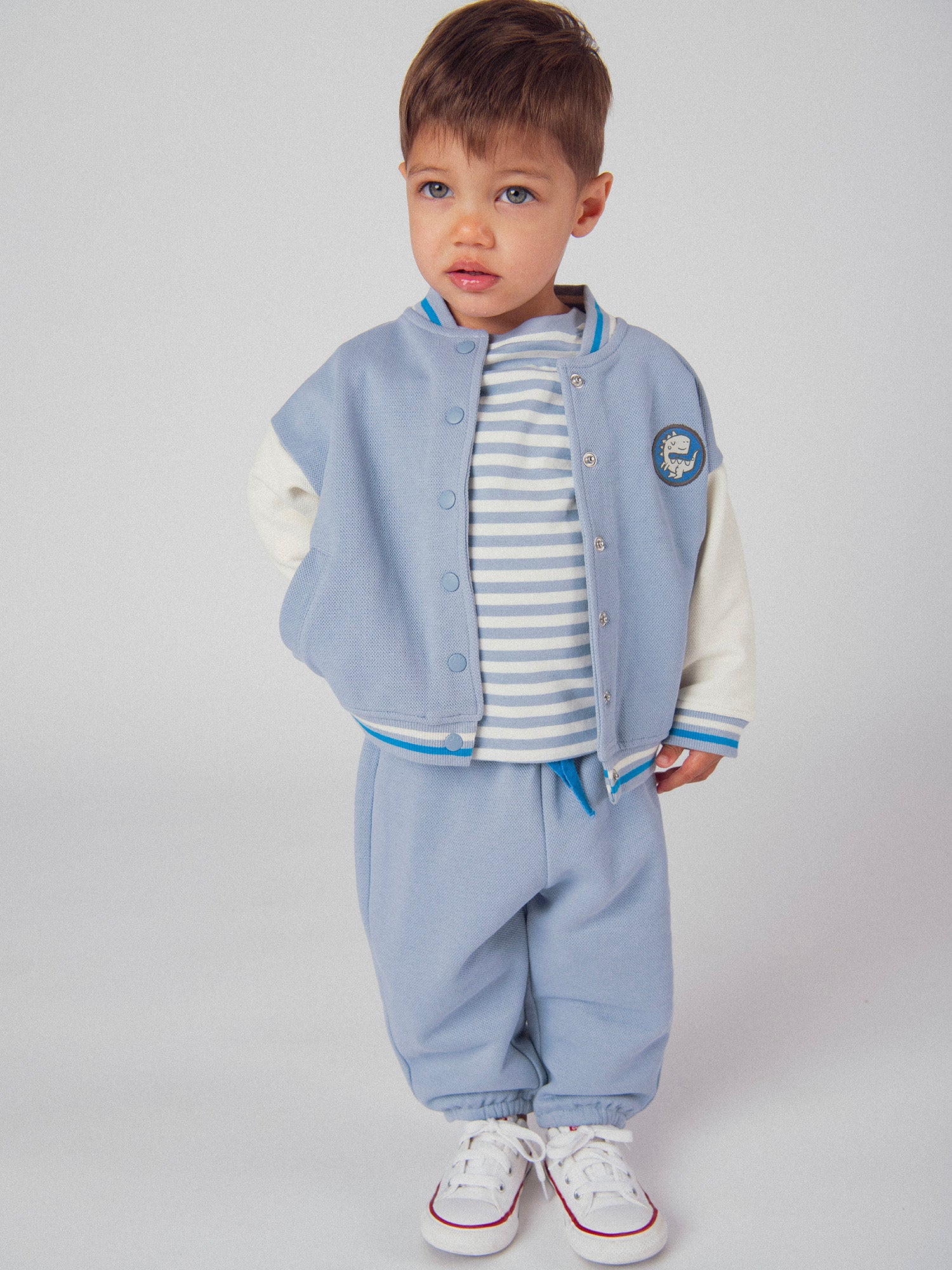 Cardigan style teddy bicolore pour bébé garçon