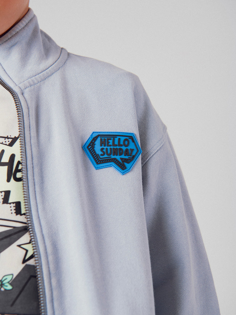 Gilet bleu zippé pour garçon