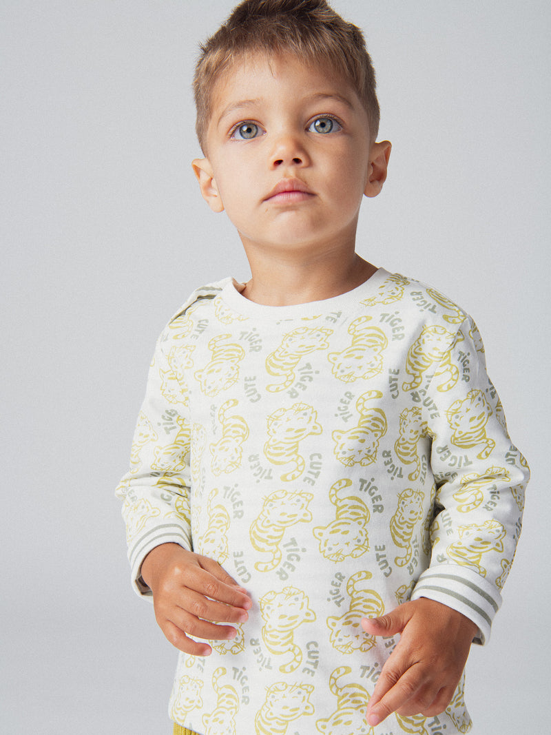 Tee-shirt réversible "Cute Tiger" pour bébé garçon