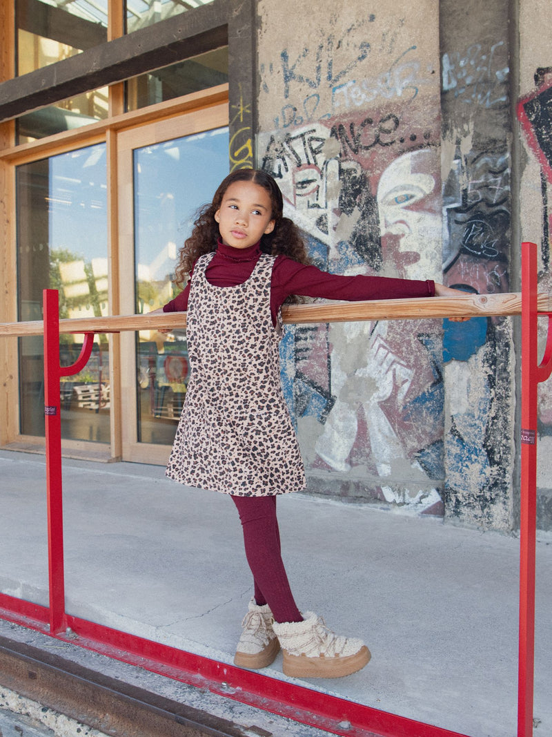 Robe à imprimé léopard pour fille