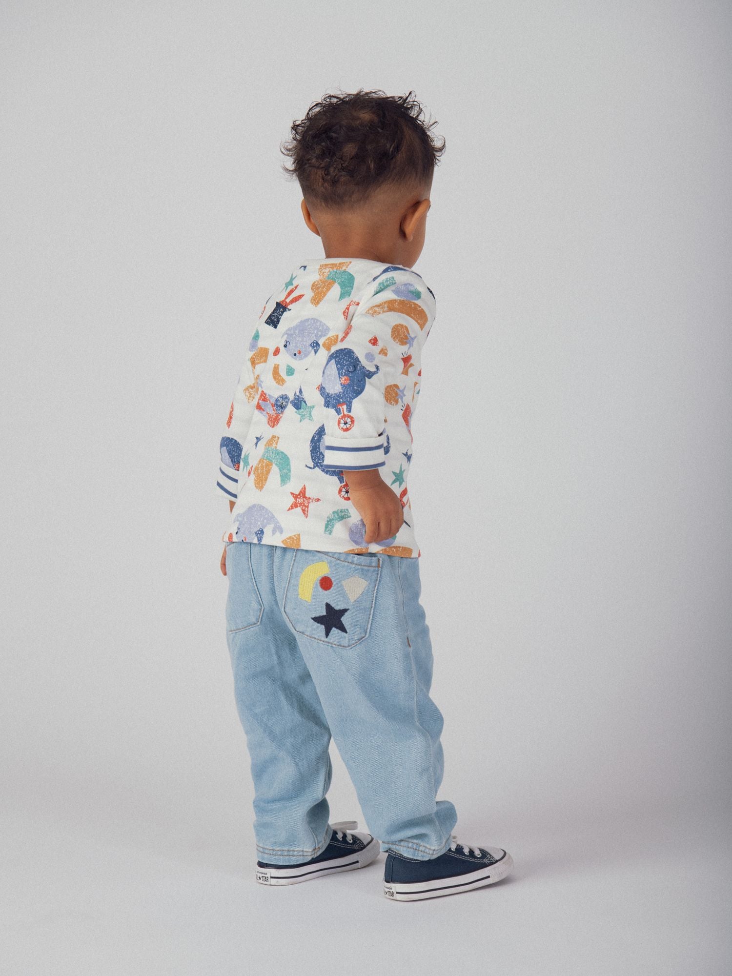 T-shirt réversible motif cirque pour bébé garçon